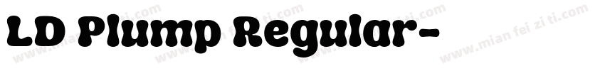 LD Plump Regular字体转换